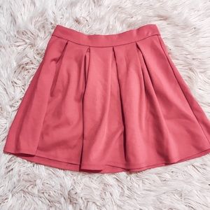 Pleated pink skirt forever21